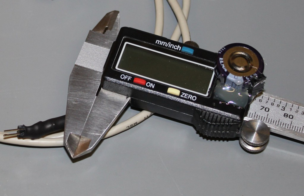 Modified caliper with charging cable