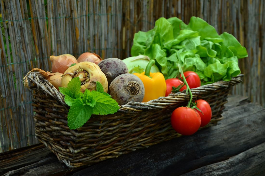 A basket full of vegetables