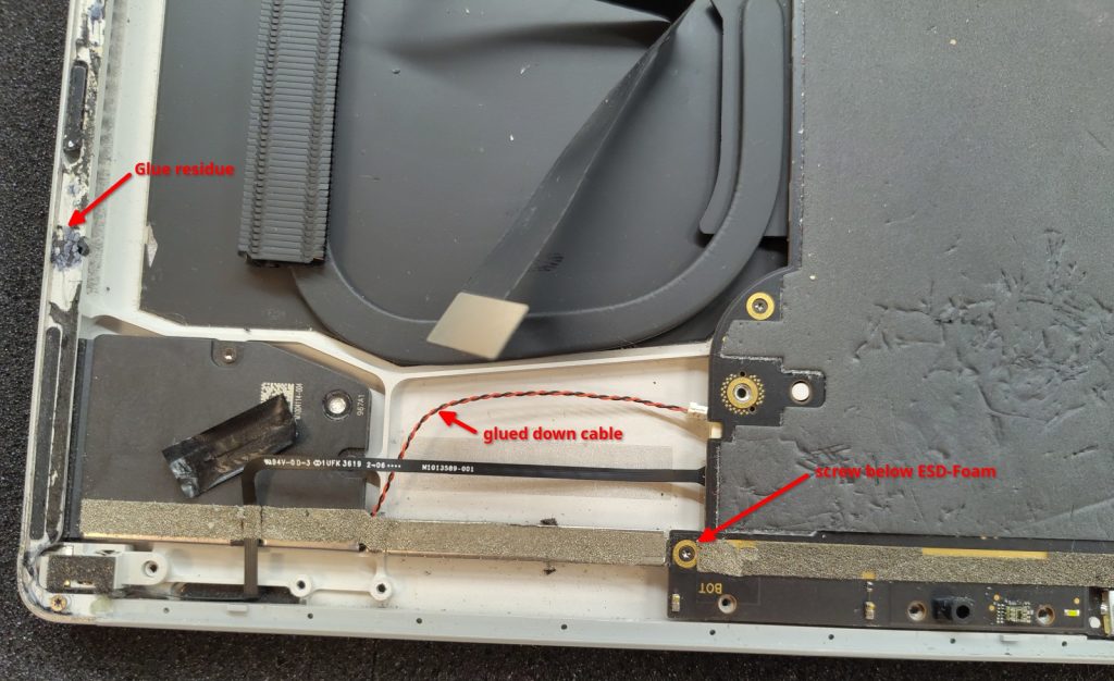Annotated image of notebook components